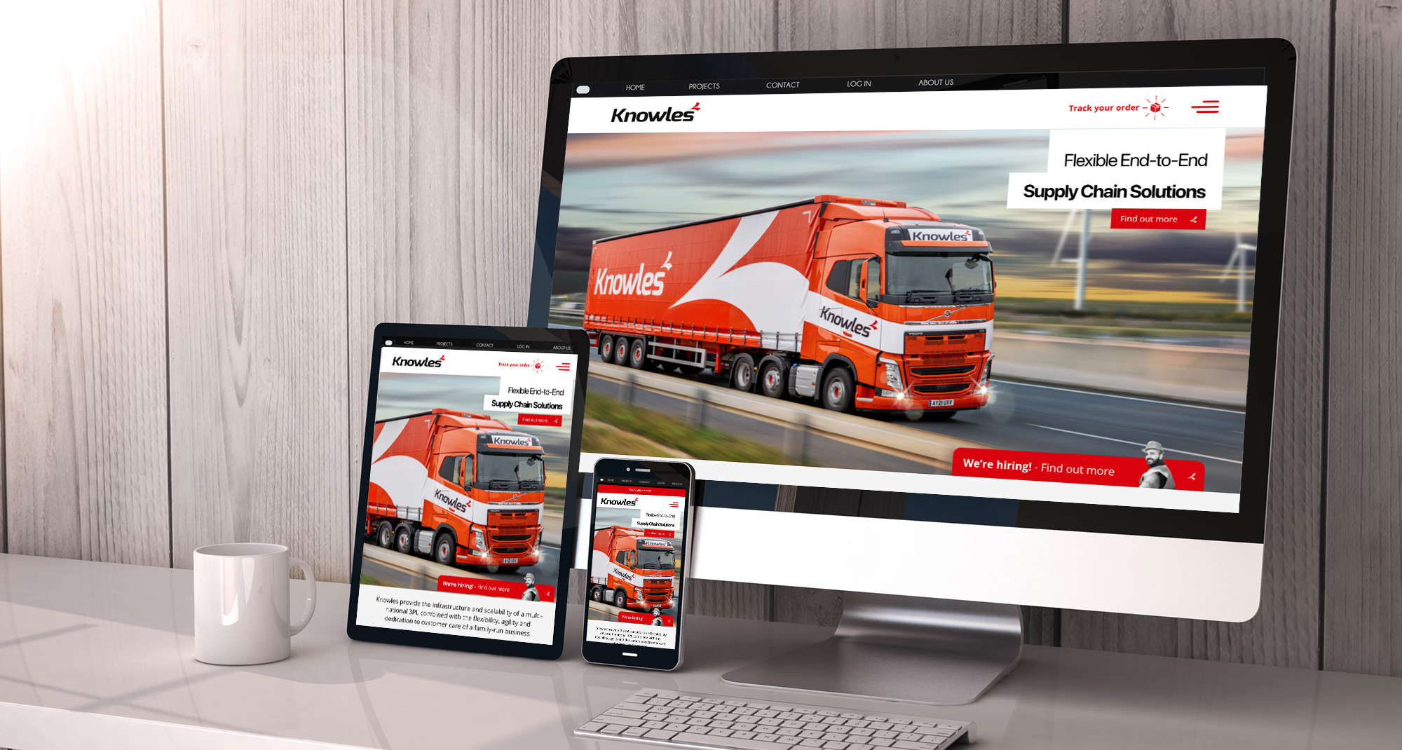 Knowles Transport website design