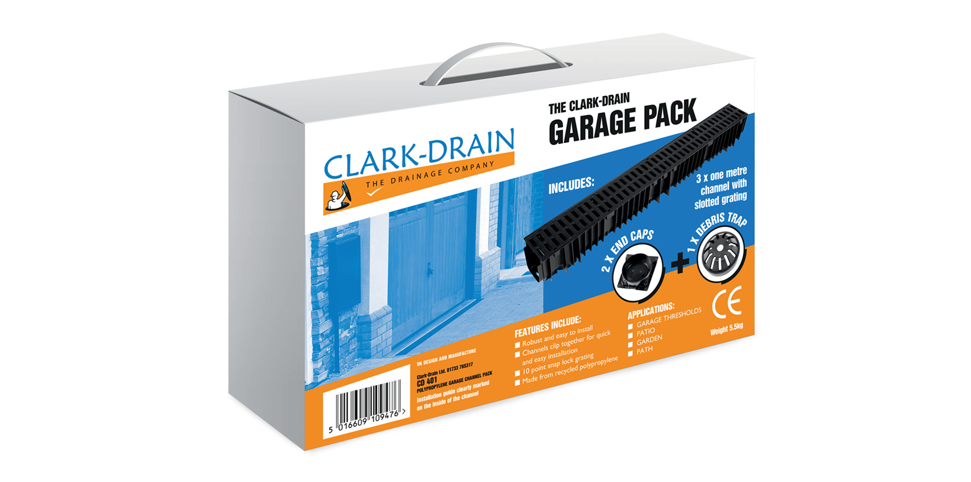 Clark Drain packaging design
