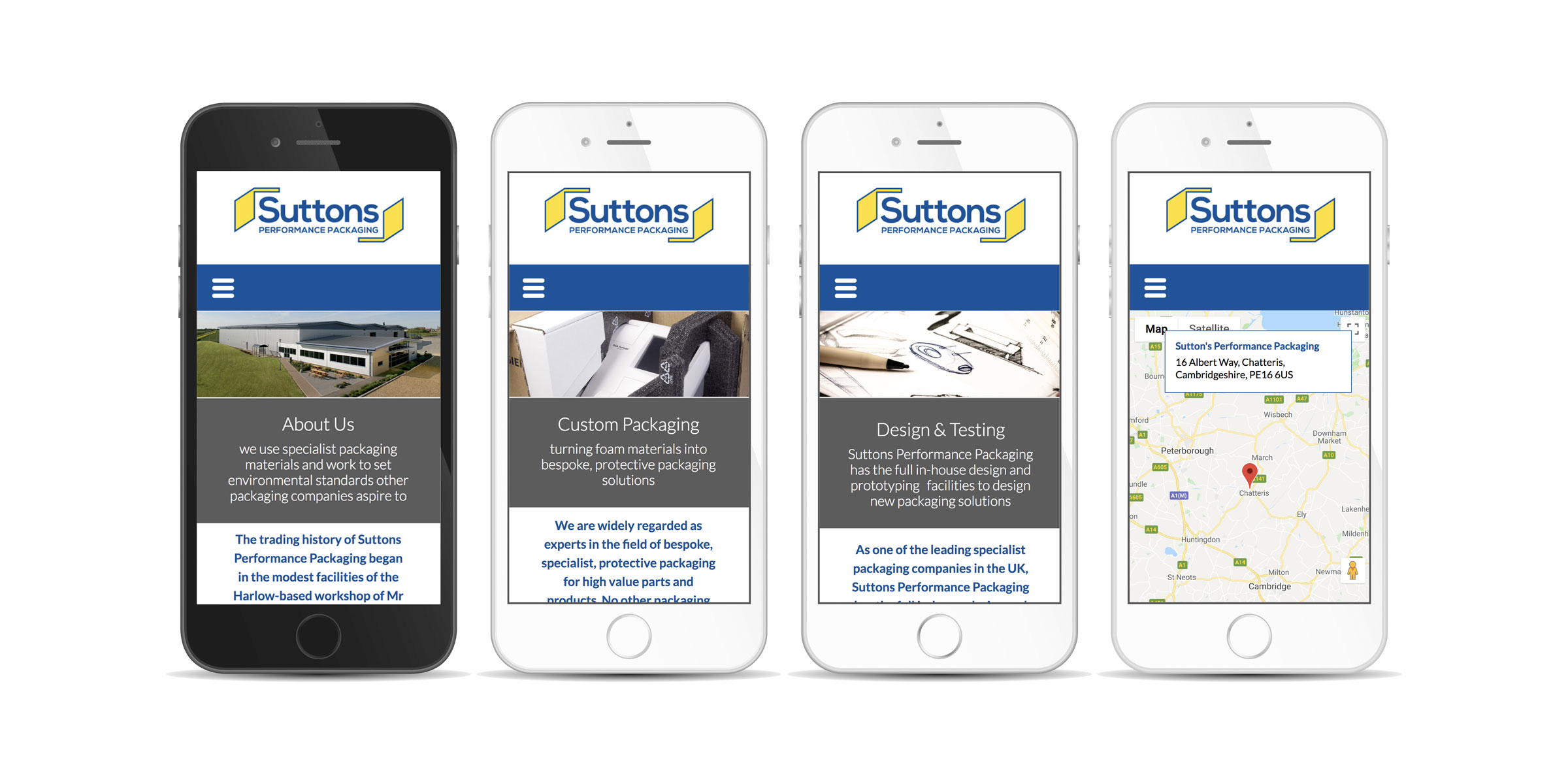 Suttons Performace Packaging Website
