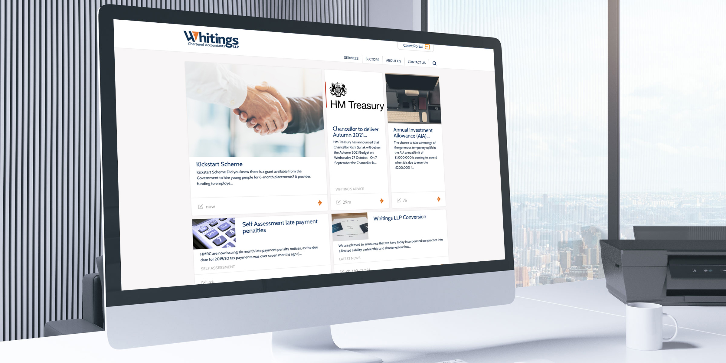 Whiting and Partners website